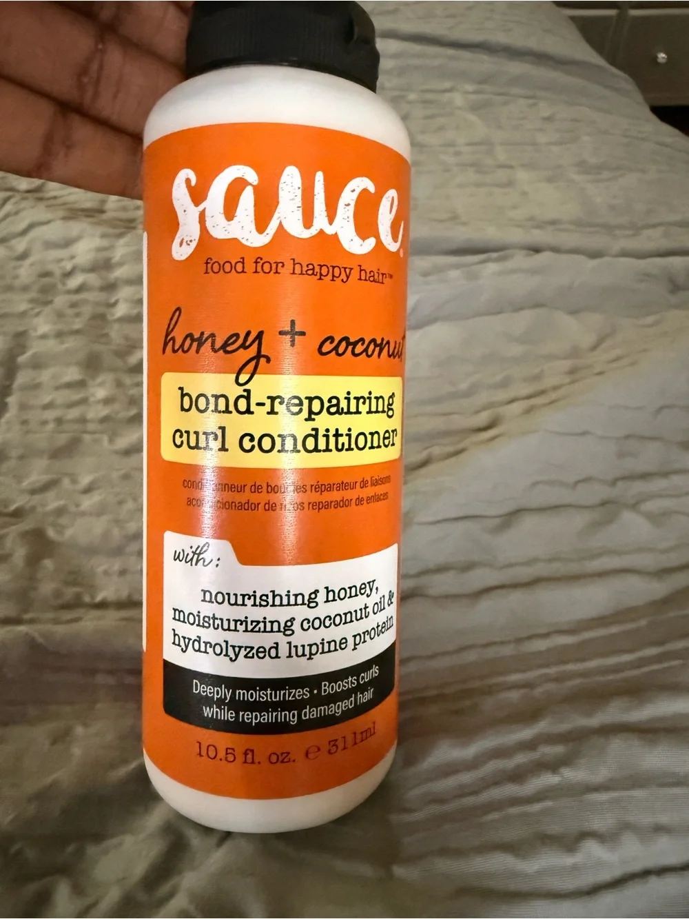 Recipe for Happy Hair Honey + Coconut Oil Hair Treatment - Orange